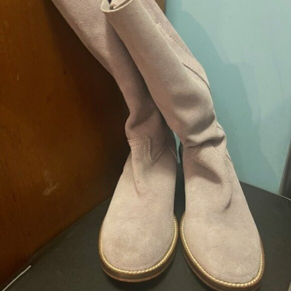 Vintage late 1990's / Y2K lavender / lilac suede western boots - Size 6 - Picture 16 of 16